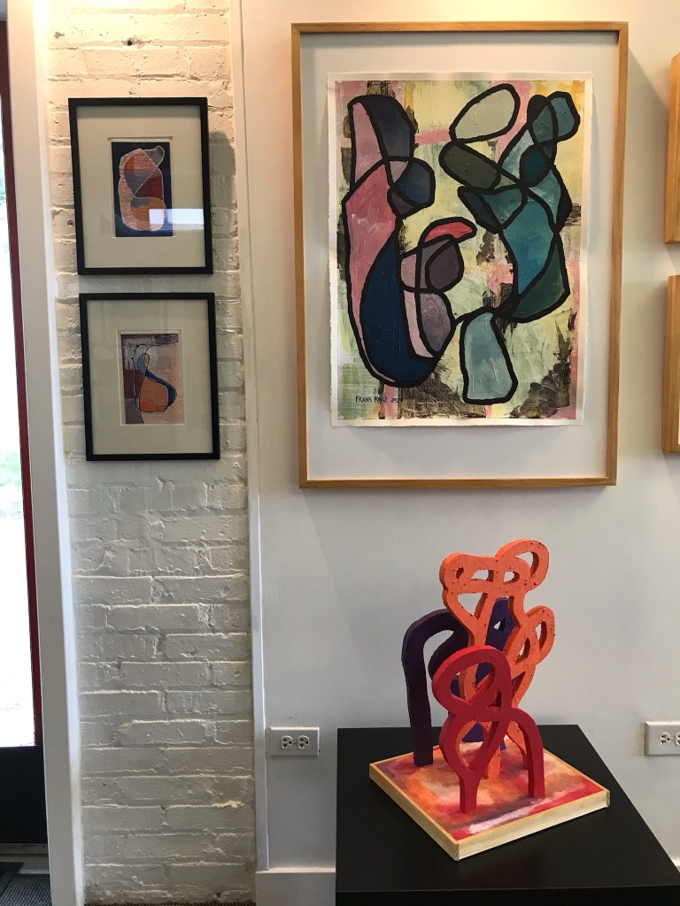 Works in preview - just setting up - at the Blue Moon Gallery in Grayslake, IL. Opening reception on April 24, 6 - 9 pm. Show runs weekends through May 9.